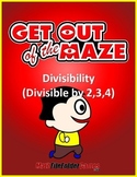 Division: Divisibility Maze - Divisible by 2,3,4