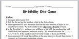 Divisibility Dice Game #Cheers2022 #NYDeals22