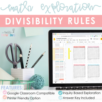 Preview of Divisibility Exploration: Printer and Digital Friendly