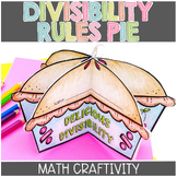 Divisibility Rules Activity Divisibility Pie Circle Book C