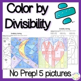 Divisibility Practice: Color by Divisbility