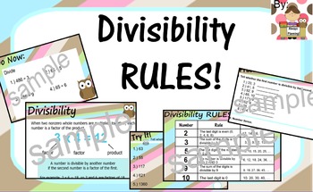 Preview of Divisibility RULES