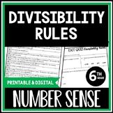 Divisibility Rules: 6th Grade Number Sense Lesson & Assess