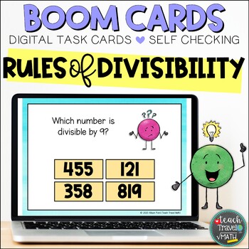 Preview of Divisibility Rules Boom Cards