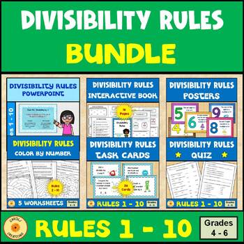 Preview of Divisibility Rules Bundle Everything You Need to Teach Practice and Assess