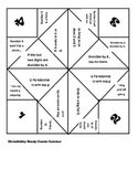 Divisibility Rules Cootie Catcher