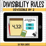 Divisibility Rules | Divisible by 2 BOOM™ Cards | Rules of