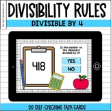 Divisibility Rules | Divisible by 4 BOOM™ Cards | Rules of