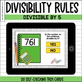 Divisibility Rules | Divisible by 5 BOOM™ Cards | Rules of