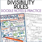 Divisibility Rules Doodle Notes and Problem Solving Activity