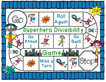 Divisibility Rules Game, Worksheets, Anchor Chart, Student Helper Handout