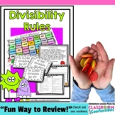 Division Game: Divisibility Rules: Math Game for 4th Grade