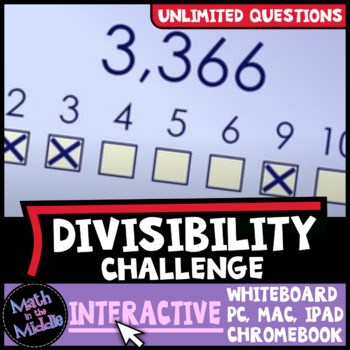 Preview of Divisibility Rules Game - Interactive Math Game - Distance Learning