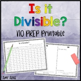 Divisibility Rules NO PREP Printable Worksheets