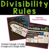 Divisibility Rules Posters