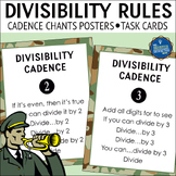 Divisibility Rules Posters Chants and Task Cards