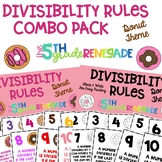 Divisibility Rules Posters Combo Pack Doughnut Donut Theme