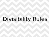 Divisibility Rules Power Point