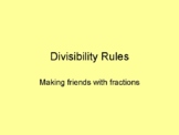Divisibility Rules Presentation