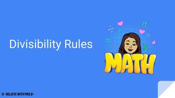 Preview of Divisibility Rules Slides