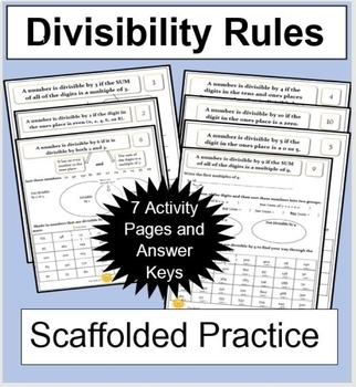 Preview of Divisibility Rules Guided Practice Pack (Divide by 2, 3, 4, 5, 6, 9, and 10)