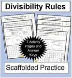 Divisibility Rules Guided Practice Pack (Divide by 2, 3, 4