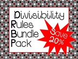 Divisibility Rules Task Cards and Games ***Bundle Pack***