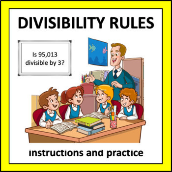 Preview of Divisibility Rules - instructions and practice