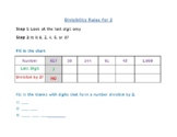 Divisibility rules for 2,3, and 5