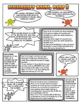 Preview of Divisibility_Rules_Pt2n(Cartoon)