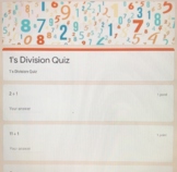 Division (1-12) Google Form Quizzes