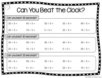 division game for fun division facts practice by kiki s classroom