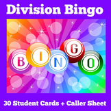 Division Games Activity BINGO Math 2nd 3rd 4th 5th Grade