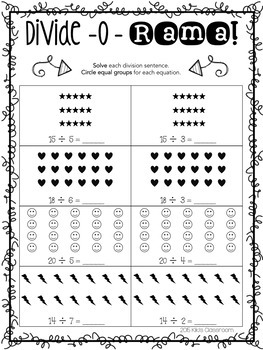 Division Activities - Fact Practice, Worksheets, Word ...