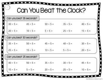 division worksheets division game for division fact fluency tpt