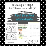 Division-2/3 Digits by 1 Digit- Facts Practice Worksheets