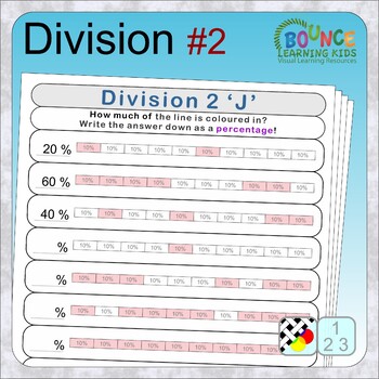 Preview of Division 2 (Fractions Decimals Percentages comparisons distance learning)