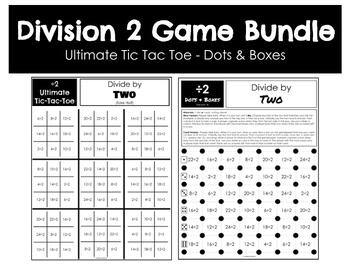 Preview of Division 2 Game Bundle - 70 Dots & Boxes and Ultimate Tic Tac Toe Games!