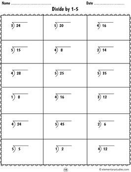 division worksheets by elementarystudies teachers pay