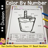 Color By Number Division Beach Vacation Fun