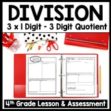 3 by 1 Digit Long Division Worksheets 4th Grade Simple Rev