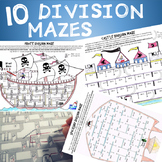 Division Activity - Division Maze - 10 Pack! - aMAZEing!