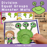 Division Activity - Monster Playdough Mats - Equal Groups