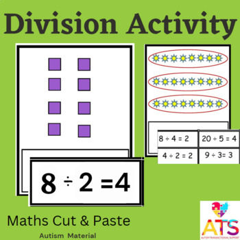 Preview of Division Activity No Prep Practice, Maths Activity, Printables
