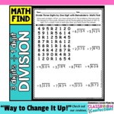 Division Activity: Three Digit Dividend Divided by One Dig