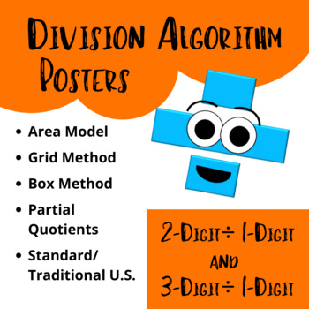 Preview of Division Algorithm Posters/Anchor Charts