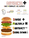 Division Anchor Chart Vocabulary and Acronym Poster