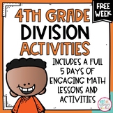 Division FREE Math Activities with Lessons FOURTH GRADE