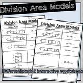 Division Area Model Worksheets
