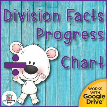 Preview of Division Basic Facts Progress Chart and Assessments